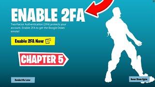 HOW TO ENABLE 2FA ON FORTNITE CHAPTER 5