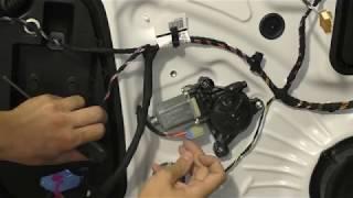 How to remove motor electric window lift Skoda Octavia MK3