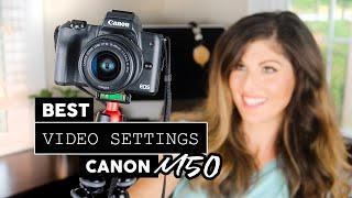 BEST CAMERA SETTINGS for Vlogging on Canon M50 Mirrorless