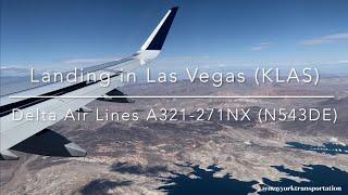 Landing in Las Vegas Runway 26L on Delta Air Lines A321-271NX NEO N543DE