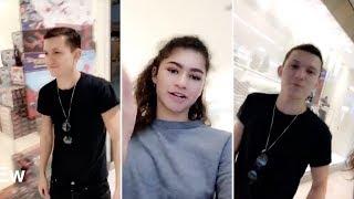 Zendaya Shopping at the Mall With Tom Holland  FULL VIDEO