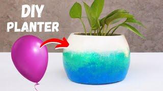 DIY Cement Balloon Planter