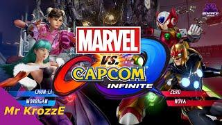 Marvel vs Capcom Infinite - Chun li & Morrigan vs Zero & Nova Batalla 3