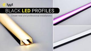 Black LED Tape Profiles  Solutions for domestic commercial & installation lighting.