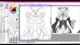  ReZero - Rem  speedpaint By AzureKane