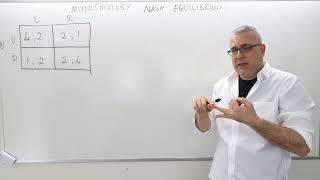 IME2 Chapter 5 - Video 7 Infinitely Many Mixed Strategy Nash Equilibria An Example.