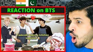 Pakistani React on BTS Destroy kitchen  Reaction Vlogger