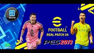 PES 2013 REAL PATCH 2024 PC Winlator Android Full Transfer High Setting