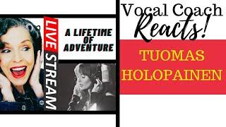 LIVE REACTION TUOMAS HOLOPAINEN - A Lifetime of Adventure Vocal Coach Reacts & Deconstructs