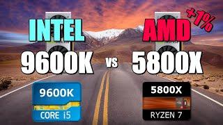 9600K vs 5800X - 2060S  CSGO  Fortnite  PUBG  GTAV  Overwatch.