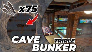 THE MOST OVERPOWERED CAVE BASE DESIGN IN RUST TRIPLE BUNKER