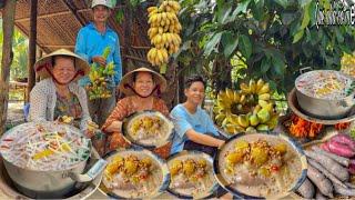 Chè Chuối Chưng Khoai Mì Bột Báng  Món Ăn Vặt Miền Tây Ngày Xưa  Steamed banana sweet soup