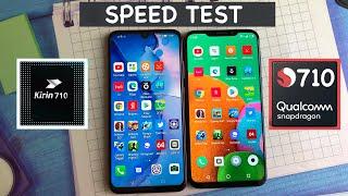 Snapdragon 710 vs Kirin 710 speed test