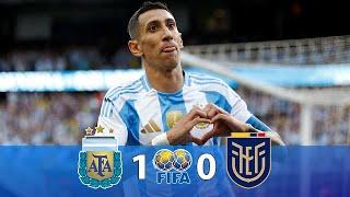 GOLAZO DE DI MARIA  Argentina vs Ecuador 1-0  Resumen y Goles 2024