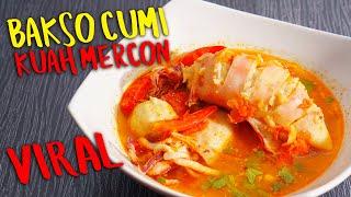 VIRAL  Cara Mudah Membuat Bakso Cumi Kuah Mercon  Siap Bikin Bibir Jontor