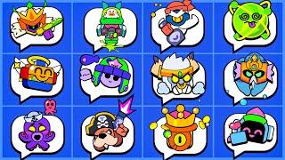 All The New Animated Pins of This Update  #classicbrawl