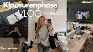 Klausur Vlog 23 - 8am Klausur - Gym - Stress in der Klausurenphase  Anny Faust