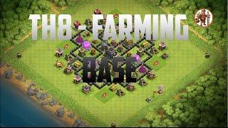 Clash Of Clans - TH8 FARMING BASE 2017 GANIMET KORUMA DUZENI 2017