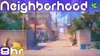 The Sound of a Summer Day  Ambient Residential Street Sounds  Neighborhood City Ambience Sounds