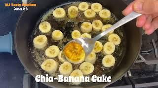 Chia-Banana Cake  No Flour  No Baking  Protein Cake  Healthy Food Simple@MJtastykitchen