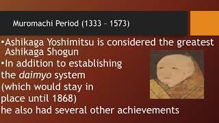 L5-7 The Ashikaga Shogunate The Muromachi Period