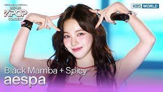 ENG SUB Black Mamba + Spicy - aespa 영동대로 K-POP Concert  KBS WORLD TV