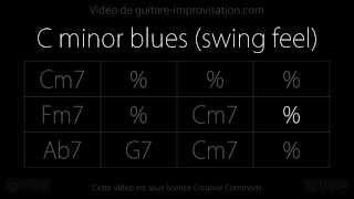 C minor Blues  Backing Track JazzSwing feel