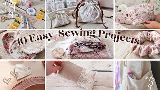 10 Easy Sewing projects  Scrap Fabric Ideas Craft Compilation Video