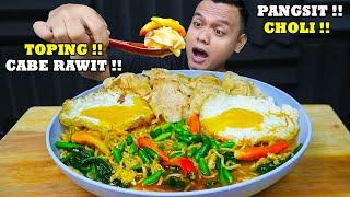 AUTO MULESS MUKBANG MIE NYEMEK TOPING CABE RAWIT + PANGSIT CHOLI NYAI MERCON