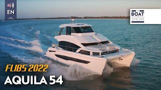 AQUILA 54 seen at FLIBS 2022 - The Boat Show