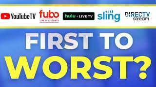 First to Worst? Live TV Streaming Services Ranked Again
