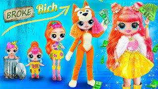 Fashion LOL Growing Up From Broke To Rich  31 DIYs for Dolls