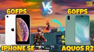 iPhone SE 2020 vs AQUOS R2  60FPS vs 60FPS  PUBG Mobile 1v1 TDM Gameplay  iOS Wala#pubgmobile