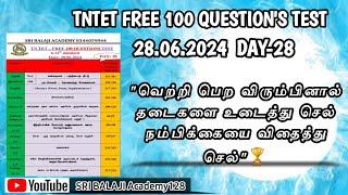 day 28=TNTET 24 DAILY FREE 100 QUESTIONS