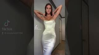 QuickClipsHQ - Emily Feld Busty Tan Lines In Tight Dress