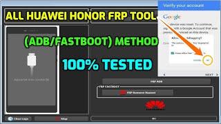 All HuaweiHonor FRP Tool  MTPADBfastboot Method  100% tested Exclusive