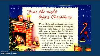 Twas the Night before Christmas traditional childrens poem Santa Father Christmas