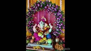 Best Ganesh Decoration  Ganapathi Decoration Ideas  Beautiful Ganesh Decoration at home