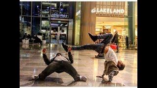 SyedSB and leonlidetorrini freestyle in london shopping centre