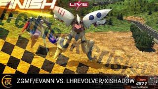 Red Lock Crisis 2021 Gundam EXVS Maxiboost ON Exhibitions ZGMFEvann vs. LHRevolverXiShadow