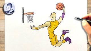Comment dessiner un basketteur facile
