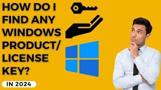 How to find Windows 10 Product Key｜Product key in windows how to find