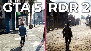 Red Dead Redemption 2 Xbox One X vs. GTA 5 PC 4K Ultra Graphics Comparison