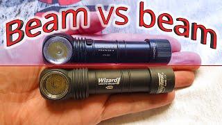 Trailtrek Armytek wizard pro vs Lumonite Compass R beam vs beam headlamps 18650