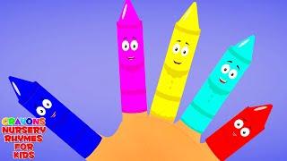 Crayons Finger Family + More Nursery Rhymes for Babies