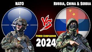 NATO vs Russia China & Serbia Military Power Comparison 2024  Who is More Powerful?