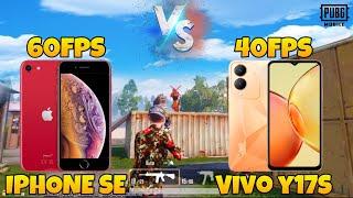 iPhone SE 2020 vs Vivo Y17S  60 vs 40FPS  PUBG Mobile 1v1 TDM Gameplay  IOS WALA#pubgmobile #1v1