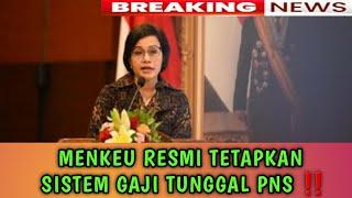 ATURAN TERBARU  SISTEM GAJI TUNGGAL PNS RESMI DITERAPKAN ‼️