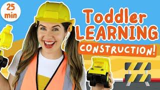 Construction Vehicles  Trucks building colors go + stop  Learn sing & play with Ms Catherine