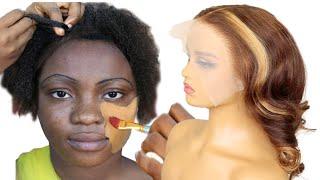 100000000 VIEWSVIRAL  ⬆️ DARK SKIN TRANSFORMATION  MAKEUP TRANSFORMATION HAIR TRANSFORMATION